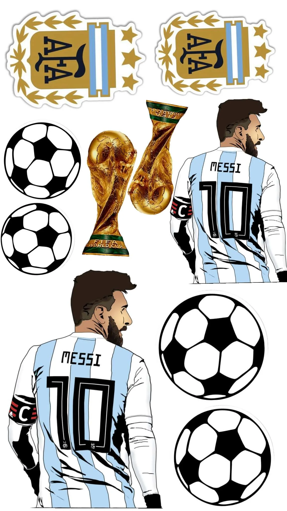 Messi wall sticker world cup