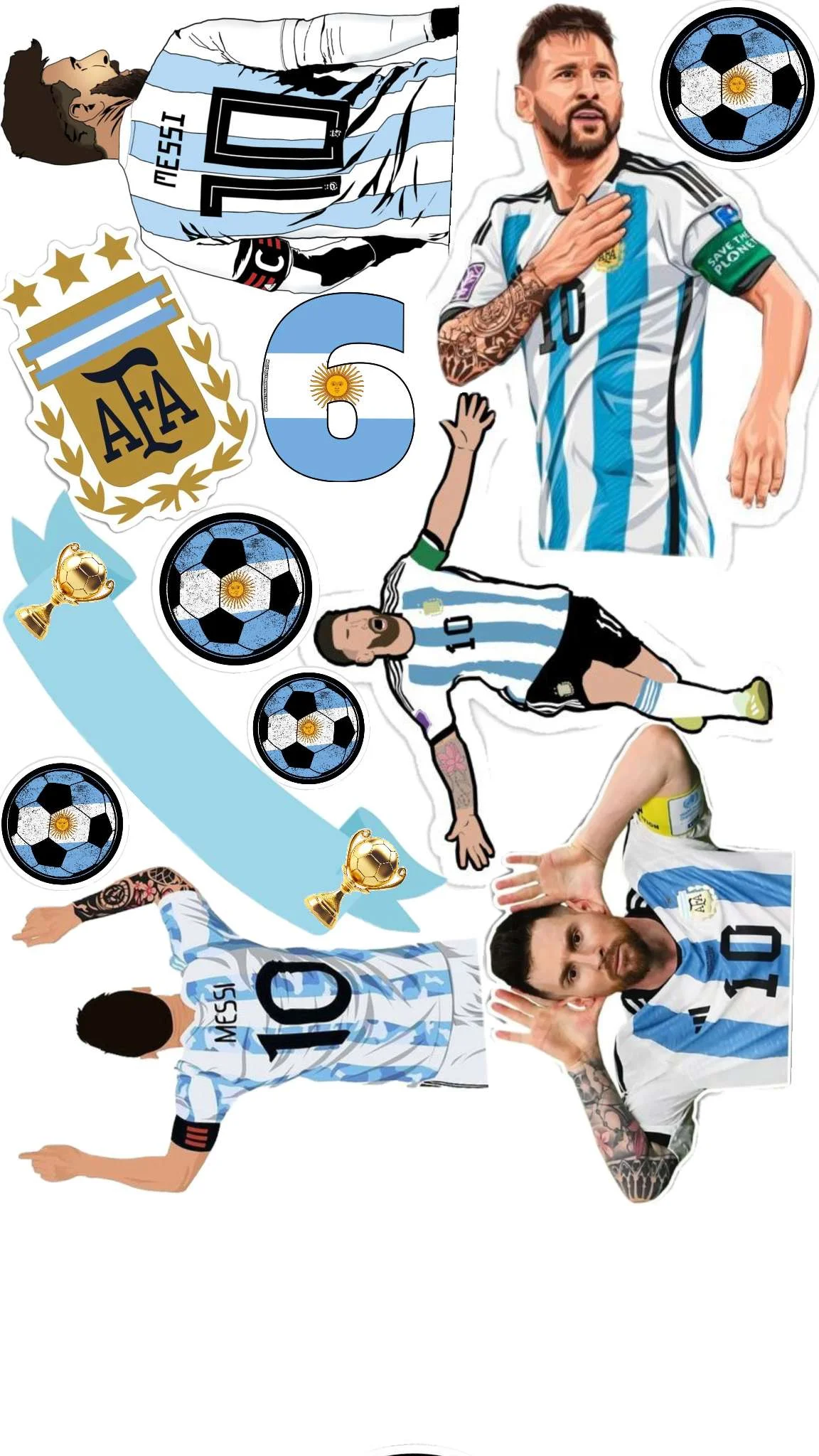 Messi wall sticker world cup