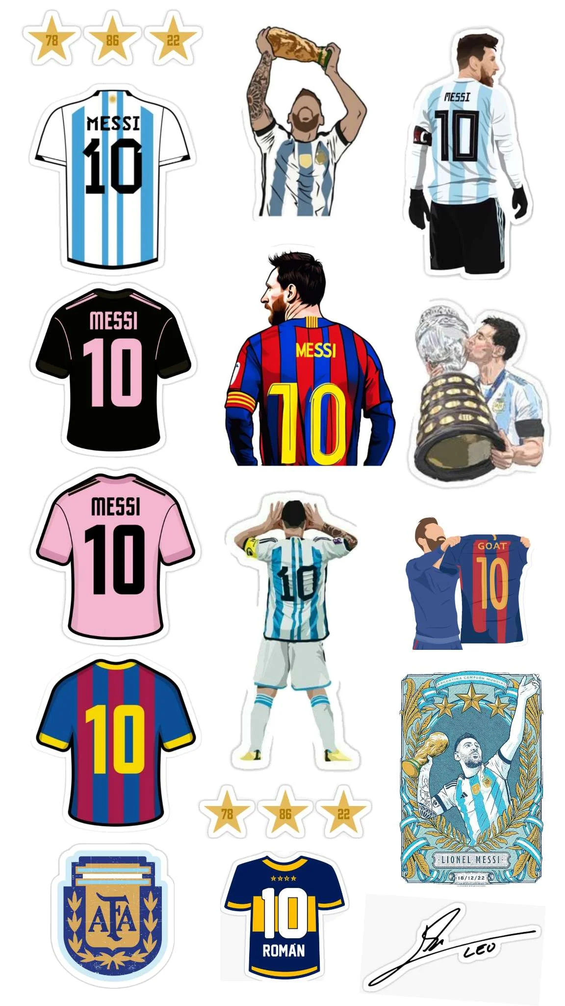 Messi wall sticker world cup