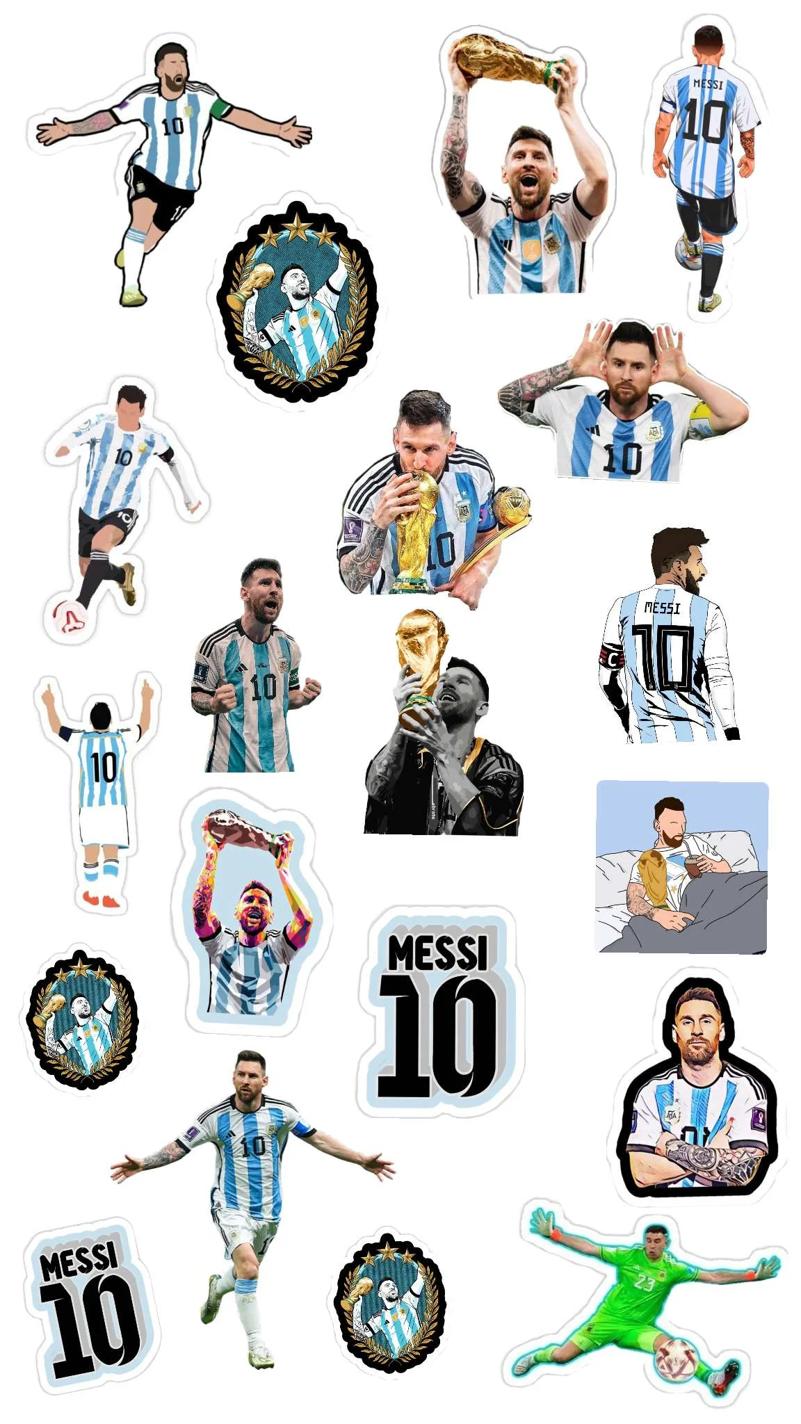 Messi wall sticker world cup
