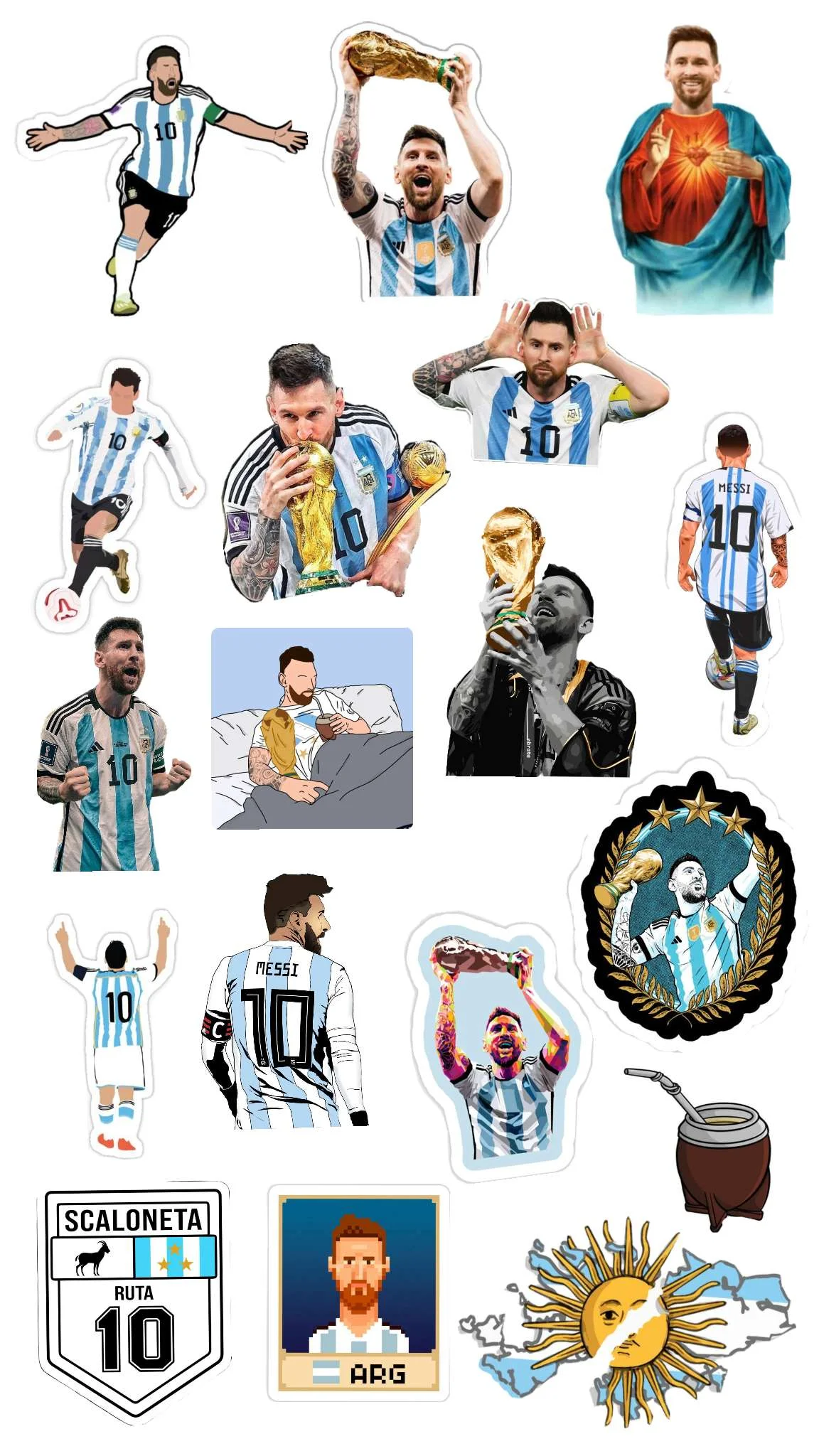 Messi wall sticker world cup