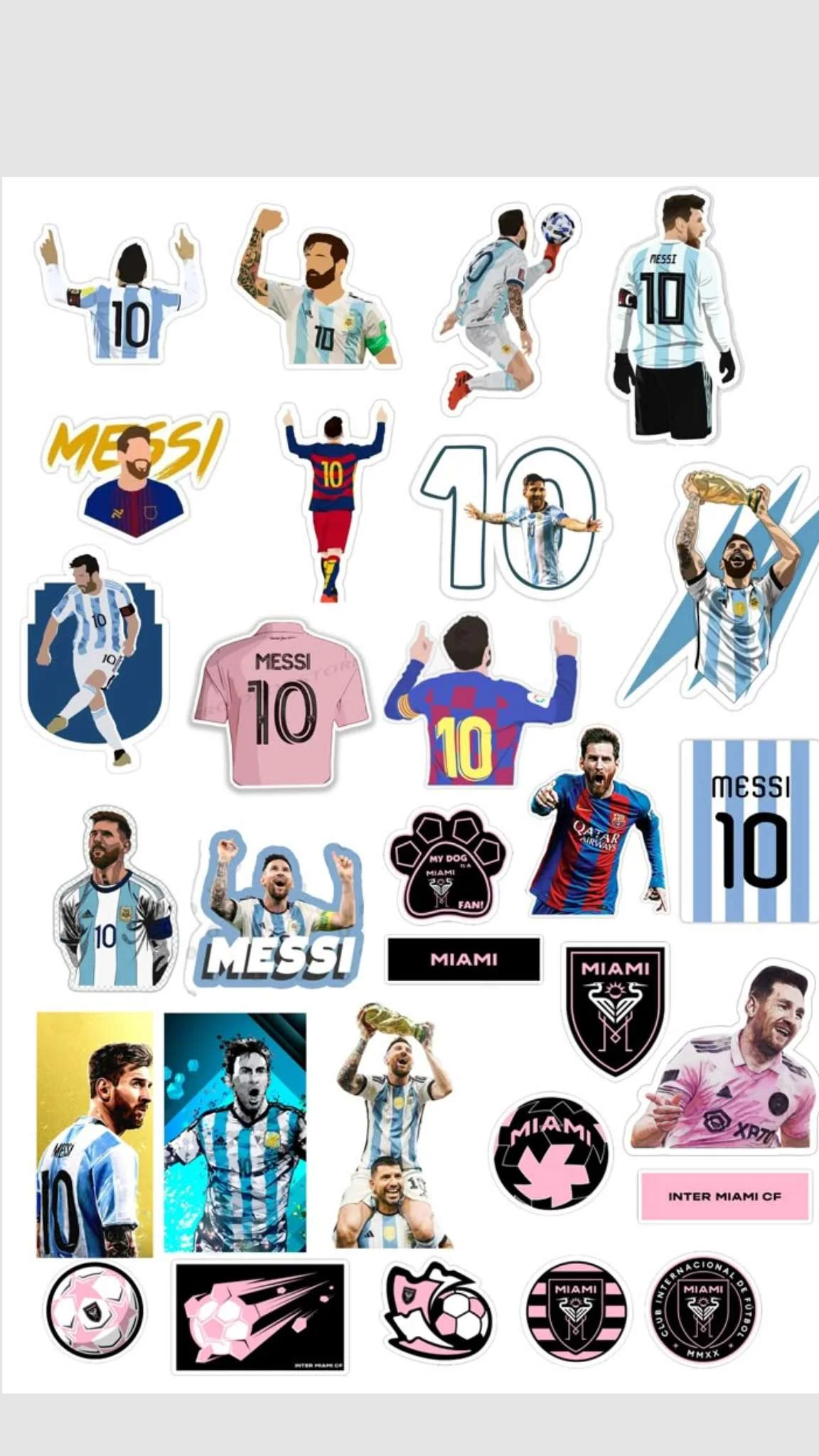Messi wall sticker world cup