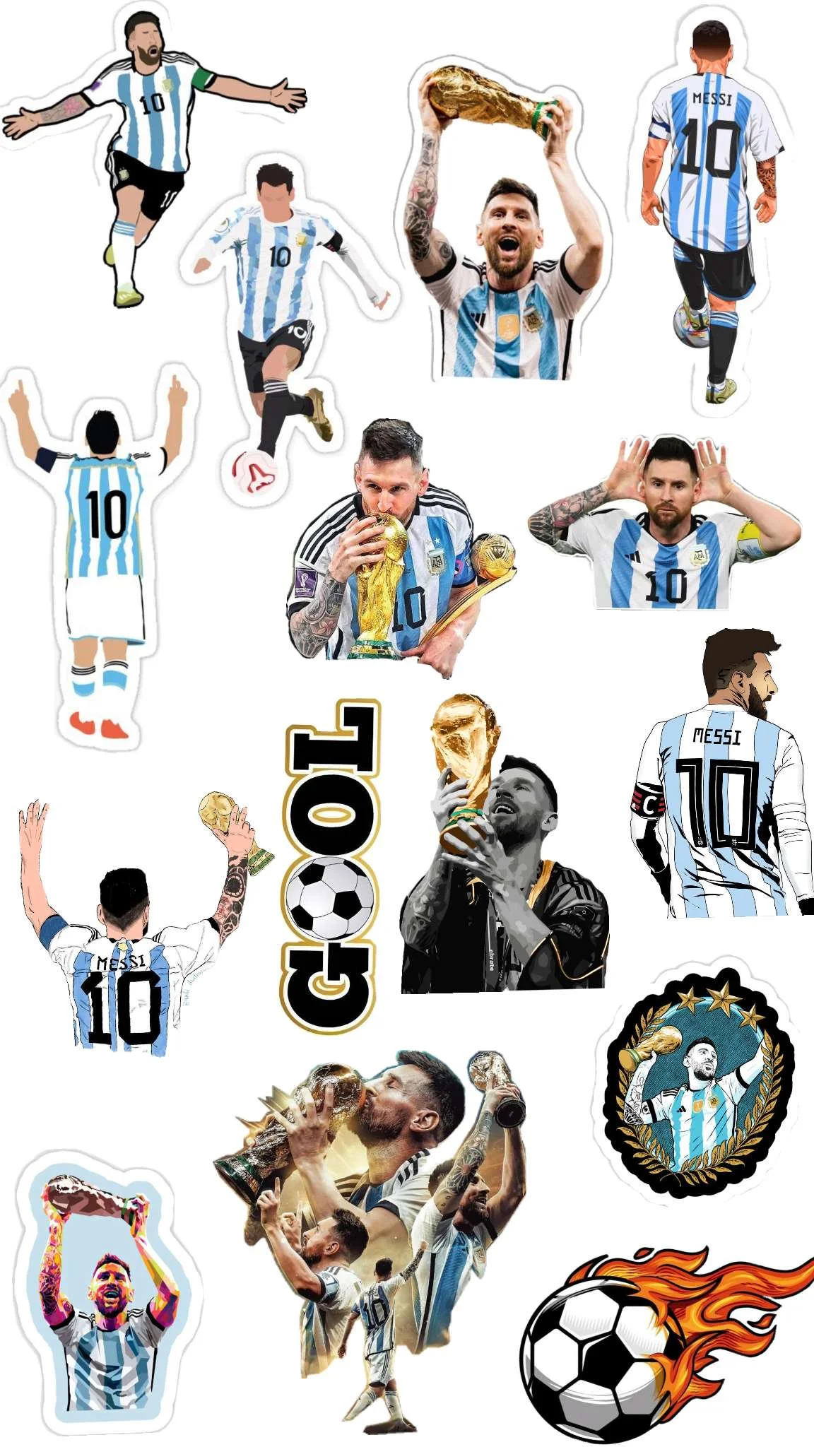 Messi wall sticker world cup