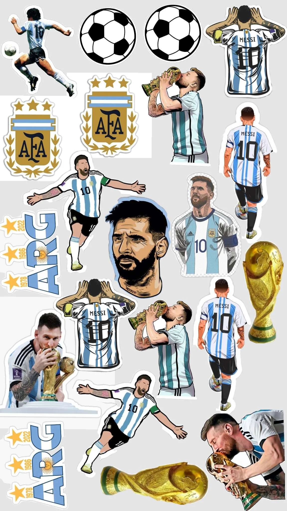 Messi wall sticker world cup