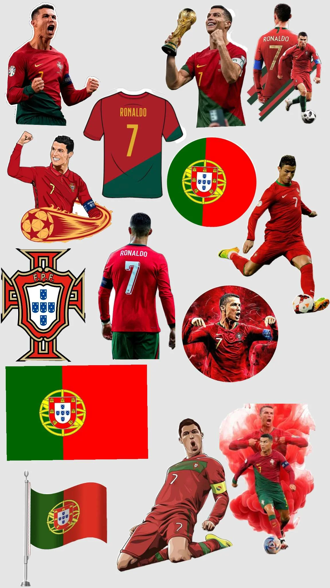 Ronaldo sticker world cup