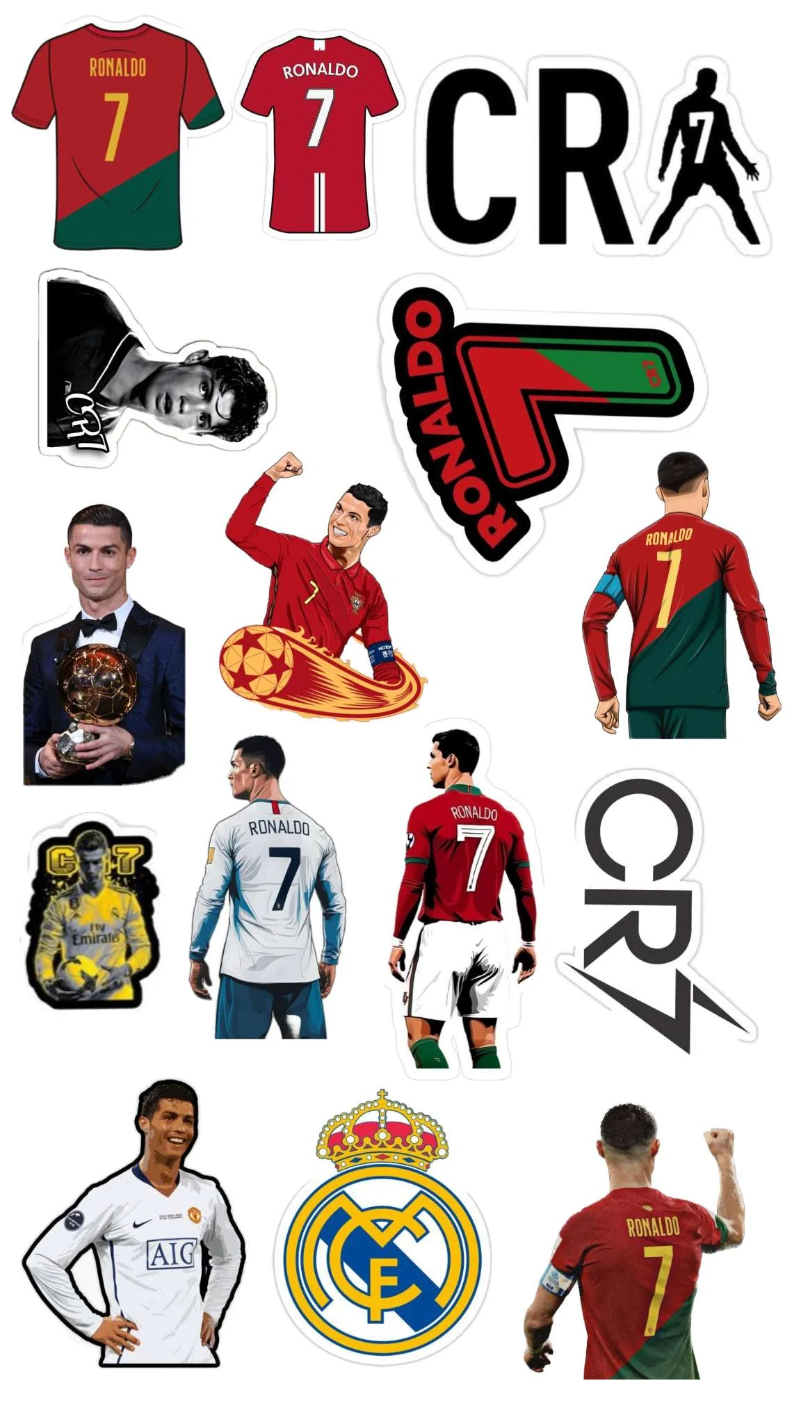 Ronaldo sticker world cup