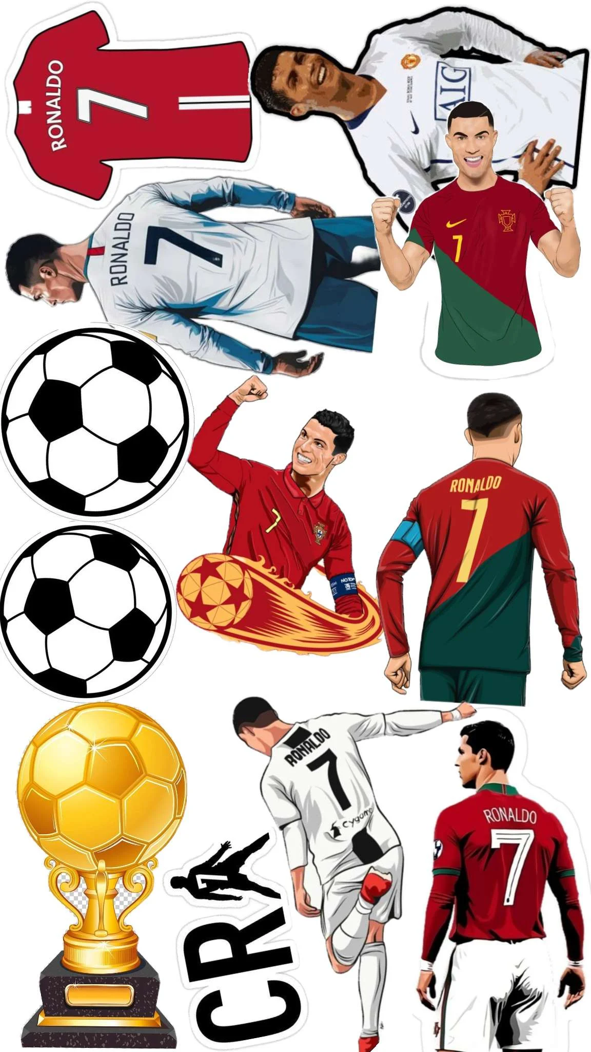 Ronaldo sticker world cup