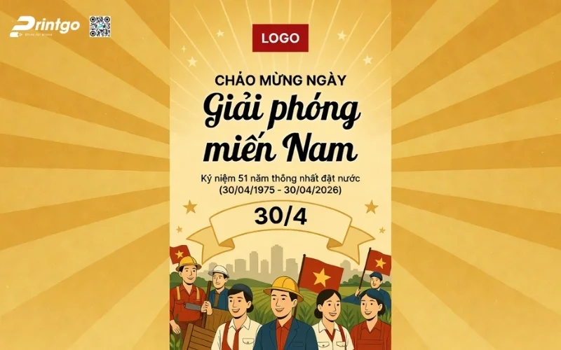 Poster giải phóng miền Nam phong cách truyền thống, đậm chất lịch sử