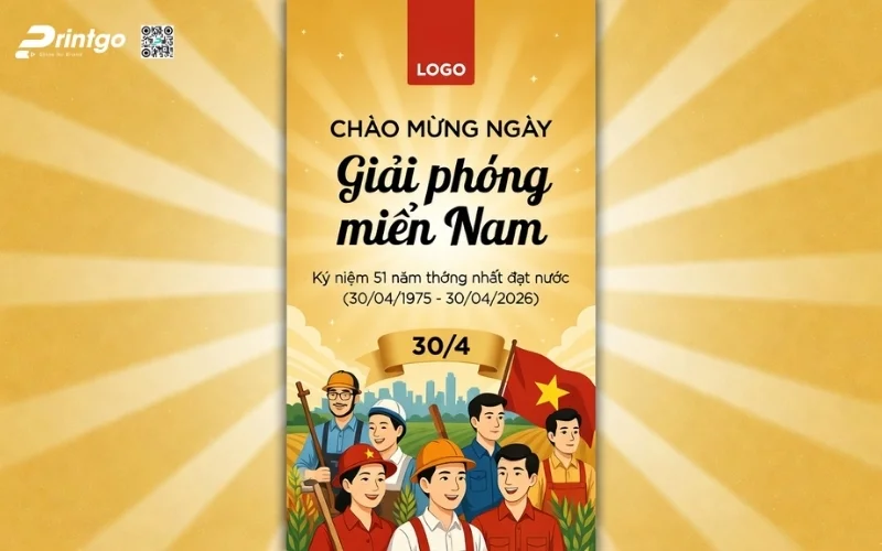 Poster giải phóng miền Nam phong cách truyền thống, đậm chất lịch sử