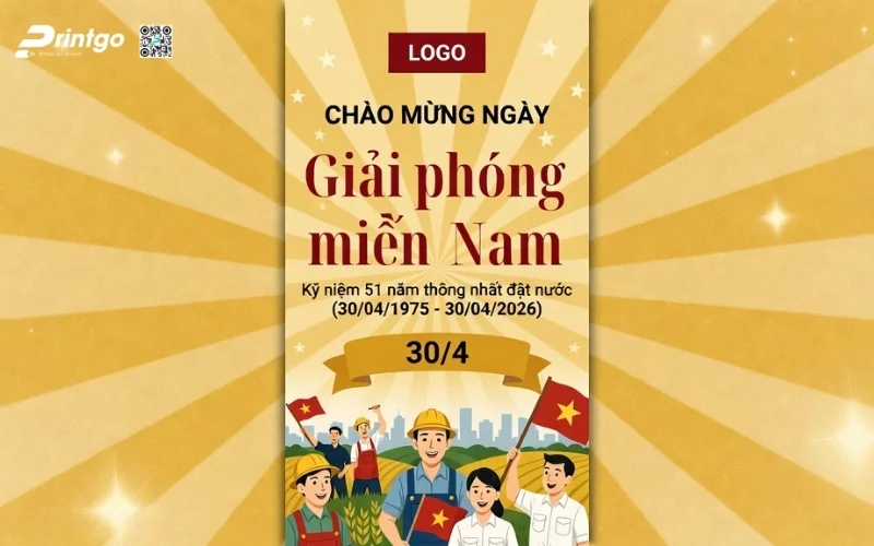 Poster giải phóng miền Nam phong cách truyền thống, đậm chất lịch sử