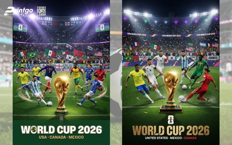 Trọn bộ 159+ file poster World Cup 2026 chất lượng cao
