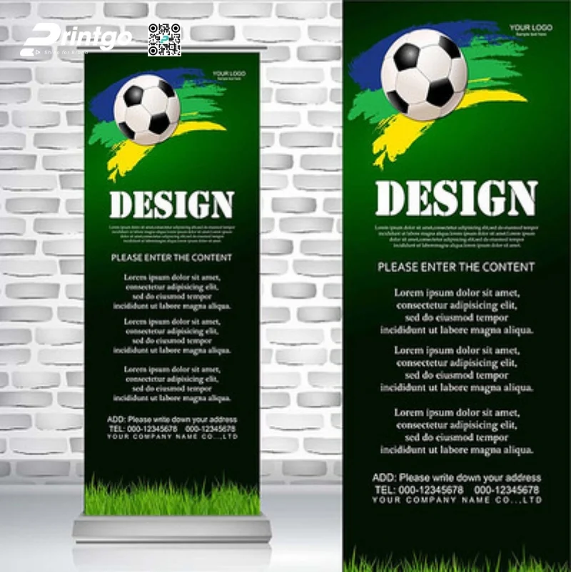 Mẫu standee Worldc Cup trang trí