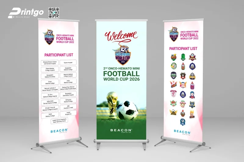 Công nghệ in standee World Cup thường được sử dụng 
