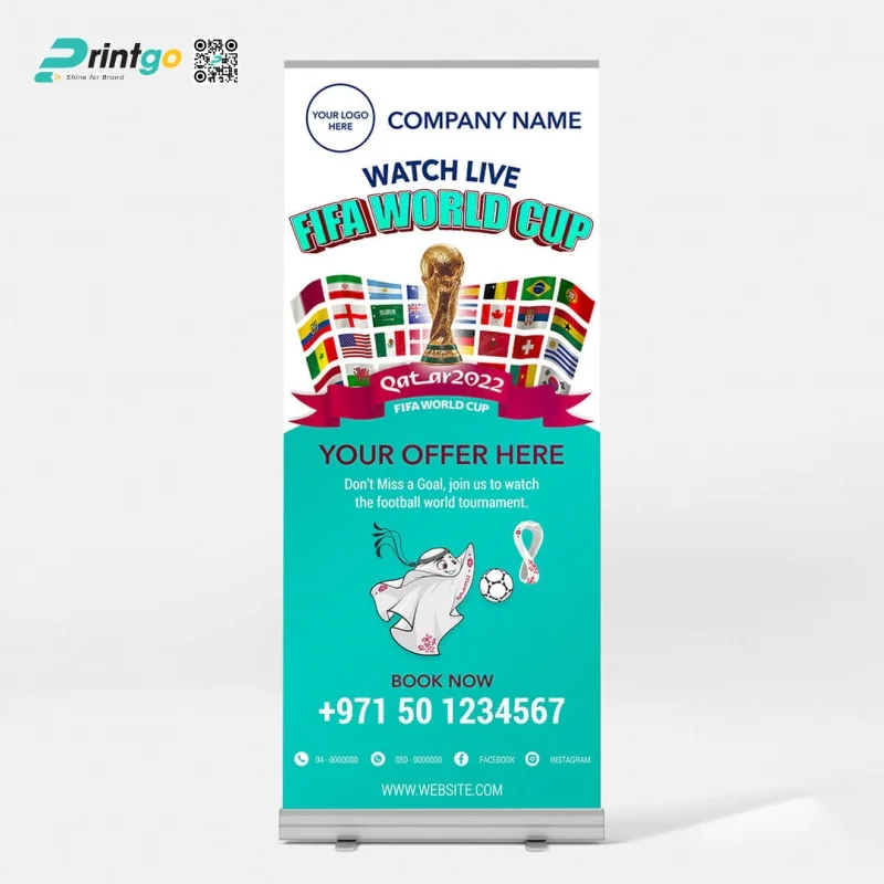 Mẫu standee World Cup chuyên nghiệp