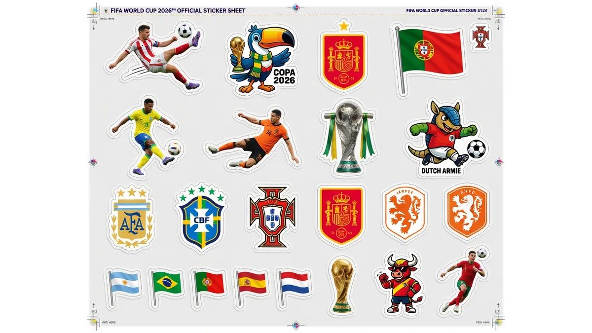 Sticker World Cup 2026 cổ động