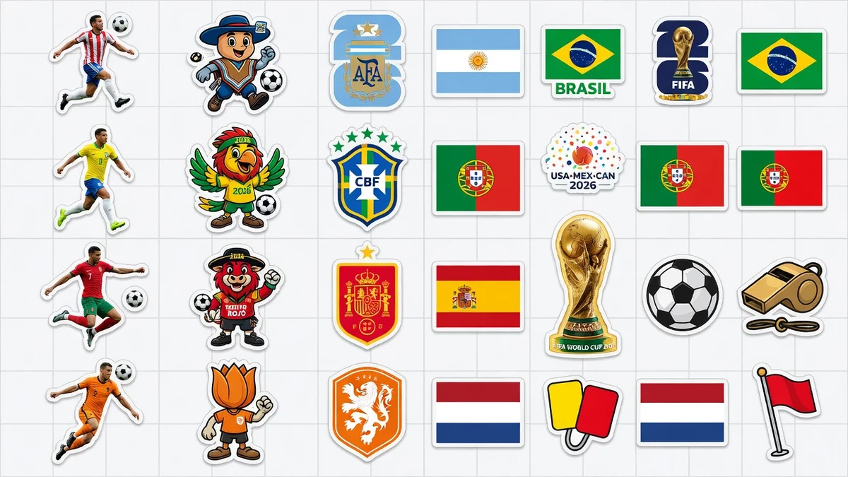 Sticker World Cup 2026 cổ động
