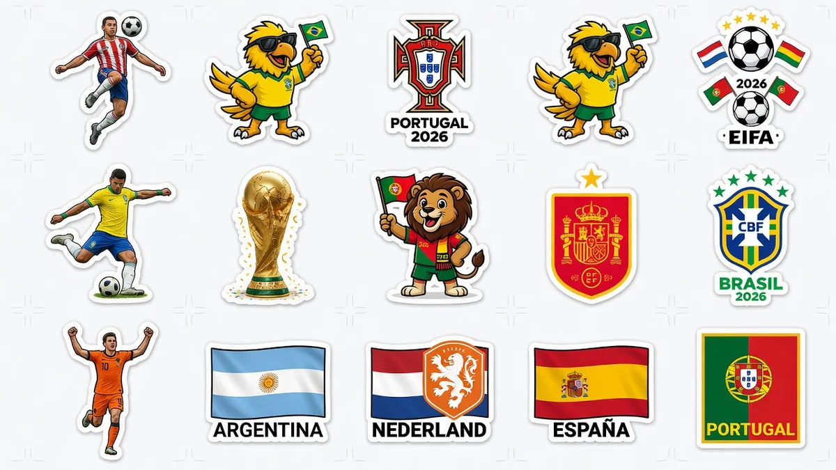 Sticker World Cup 2026 cổ động