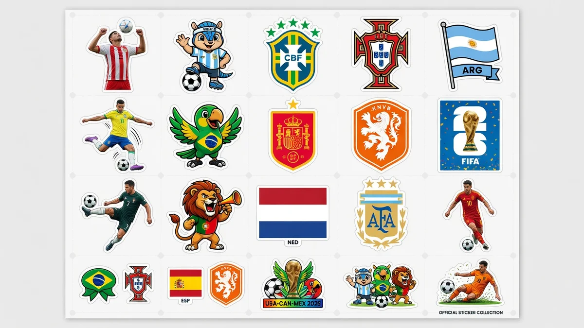 Sticker World Cup 2026 cổ động