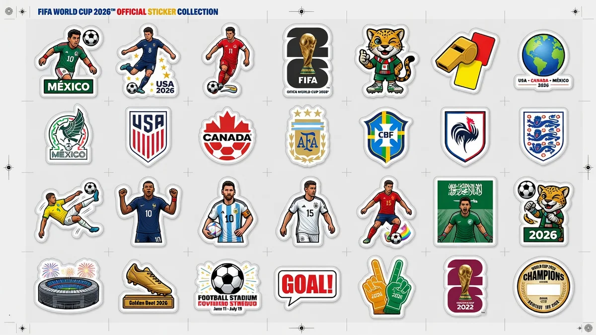Sticker World Cup 2026 cổ động