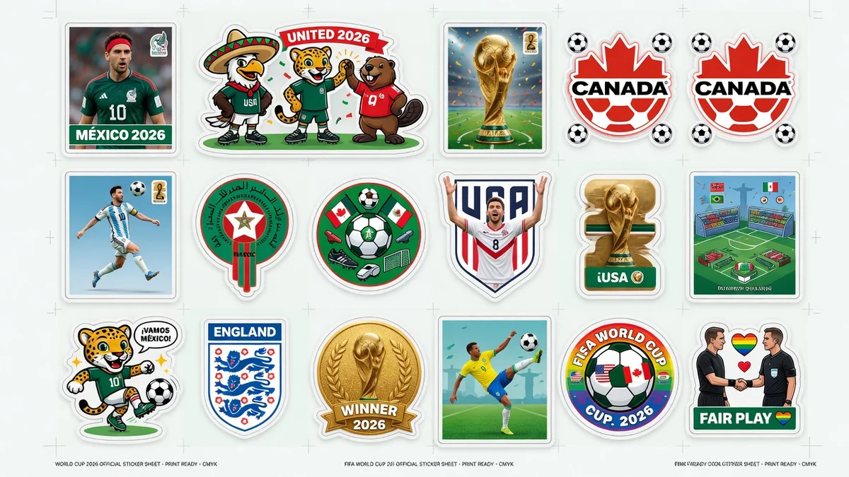 Sticker World Cup 2026 cổ động