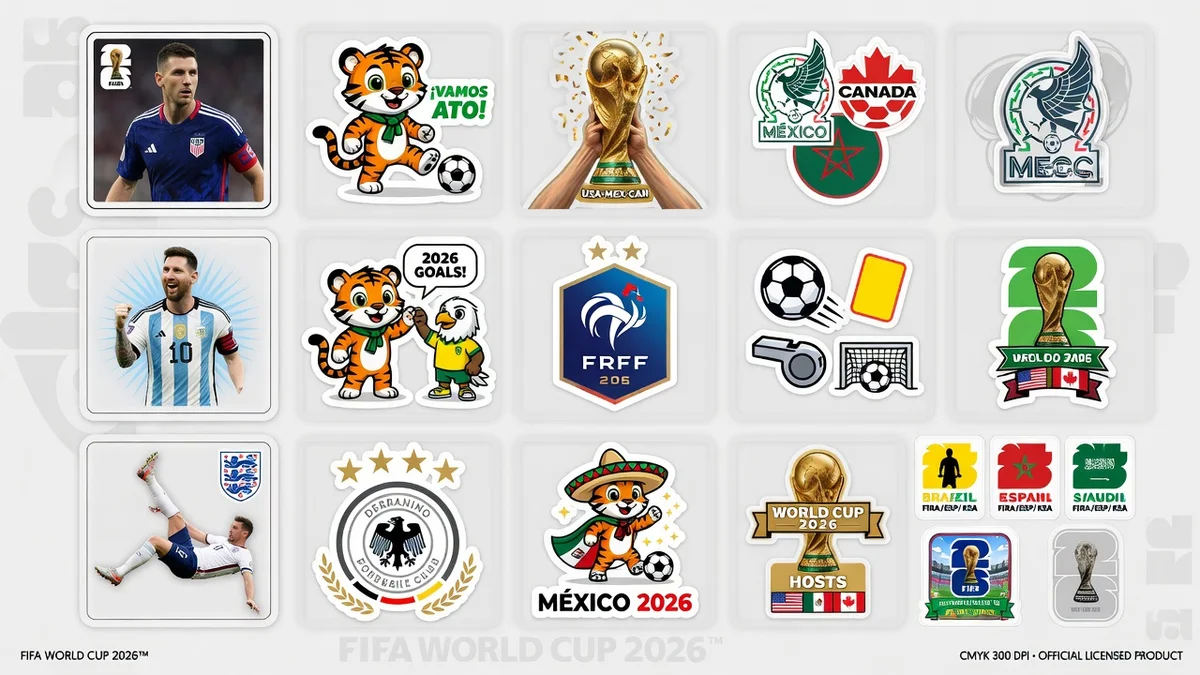 Sticker World Cup 2026 cổ động