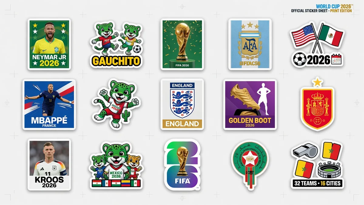 Sticker World Cup 2026 cổ động