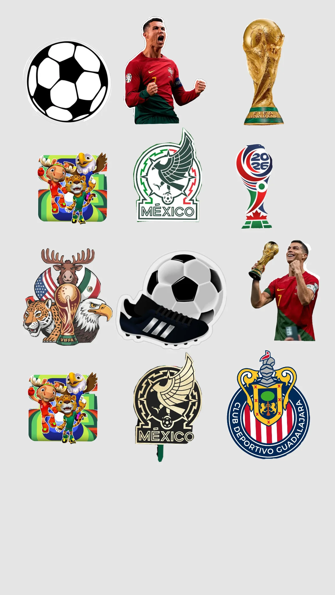 Sticker World Cup 2026 cổ động
