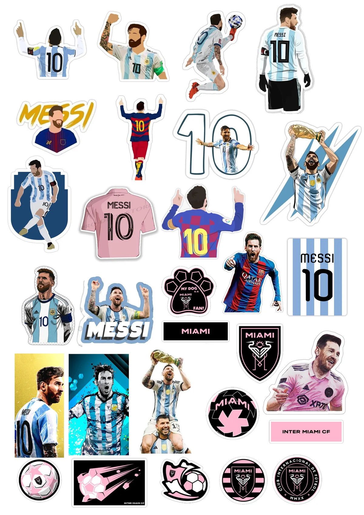 Messi wall sticker world cup