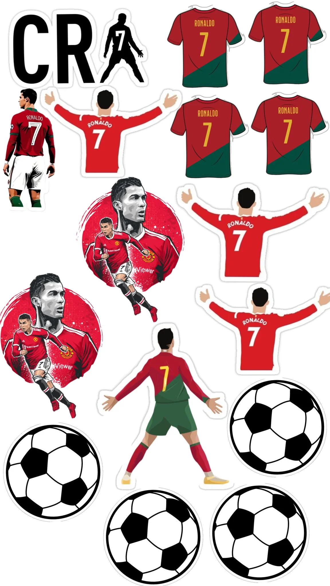 Ronaldo sticker world cup