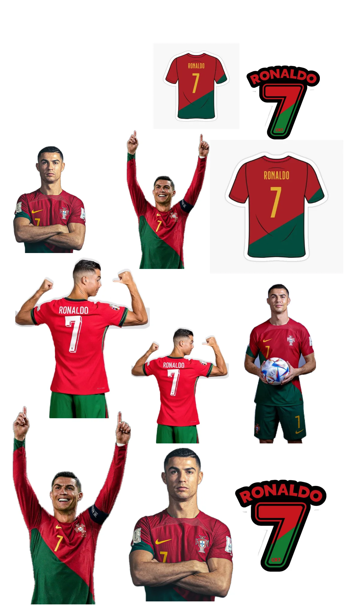 Ronaldo sticker world cup