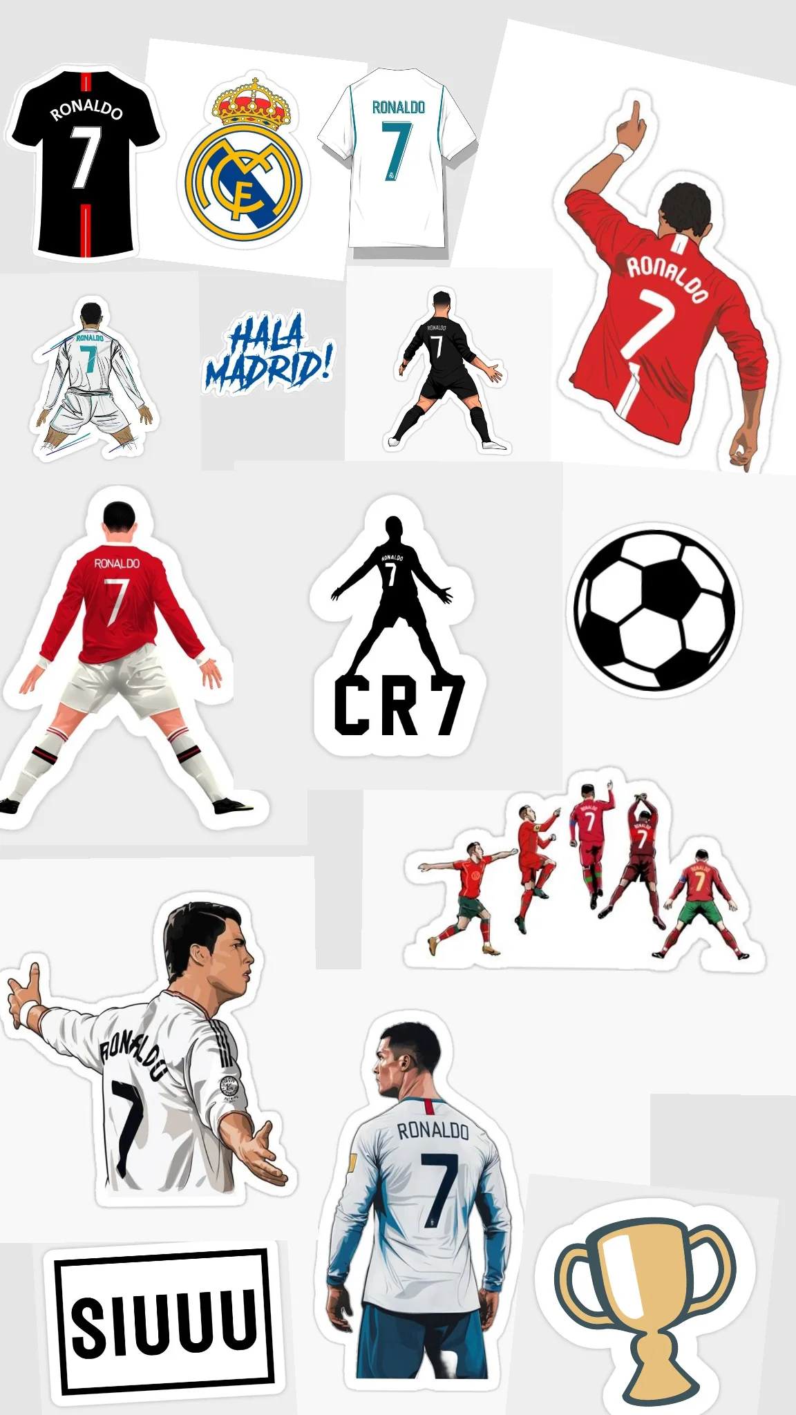 Ronaldo sticker world cup
