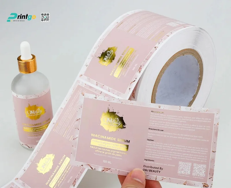 Mẫu tem nhãn dạng cuộn ngành Dược phẩm, Mỹ phẩm