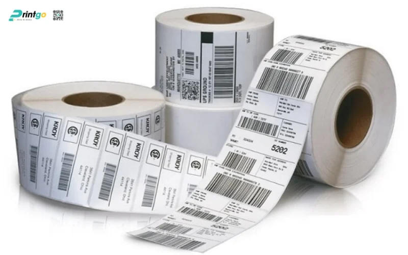 Thiết kế tem cuộn với mã vạch truy xuất nguồn gốc