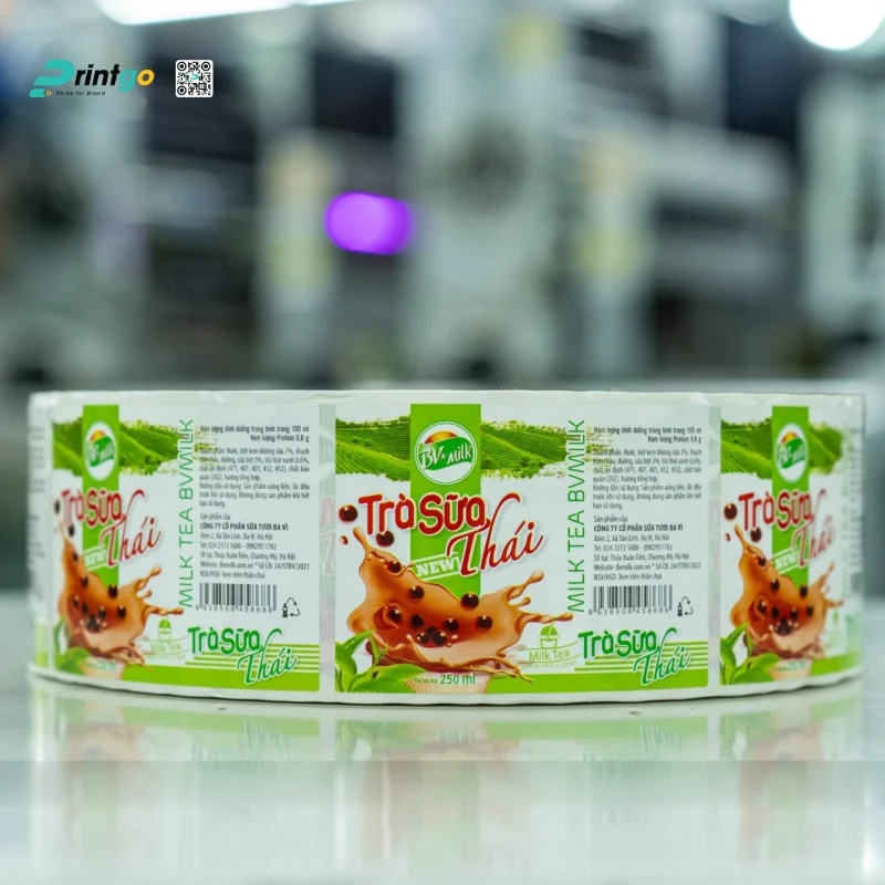 Mẫu tem nhãn decal cuộn ngành F&B 