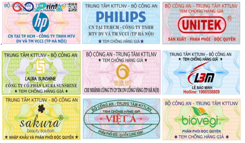 Tem decal vỡ Bộ Công An