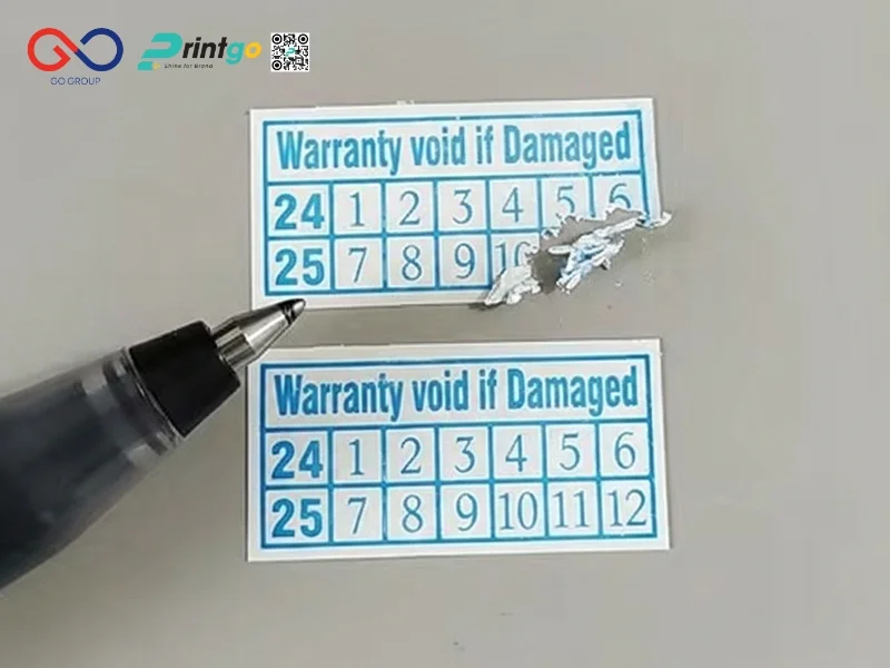 Tem decal vỡ giòn