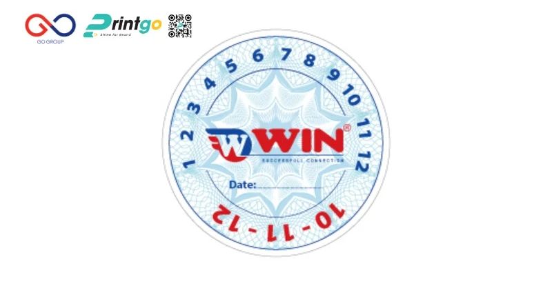 Tem decal vỡ đơn giản