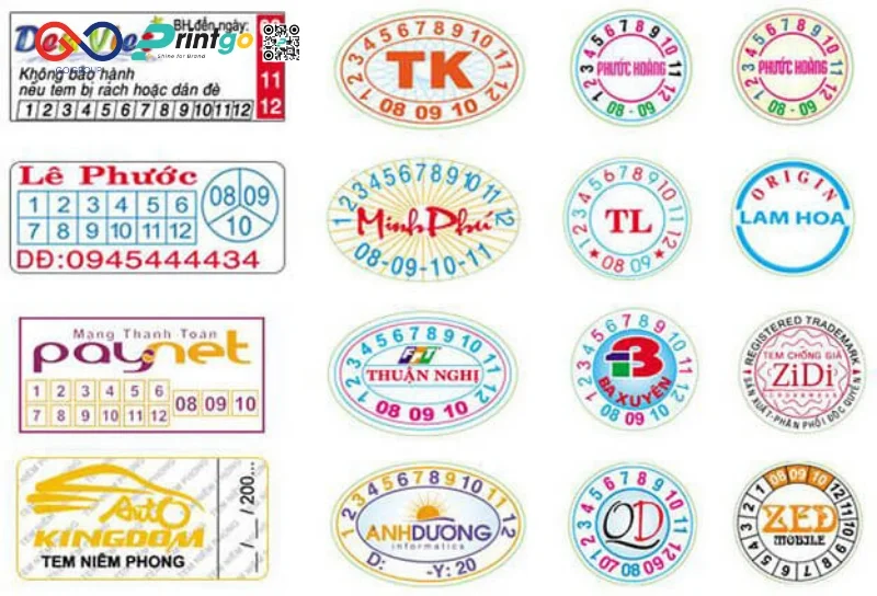 Tem decal vỡ gia công tỉ mỉ