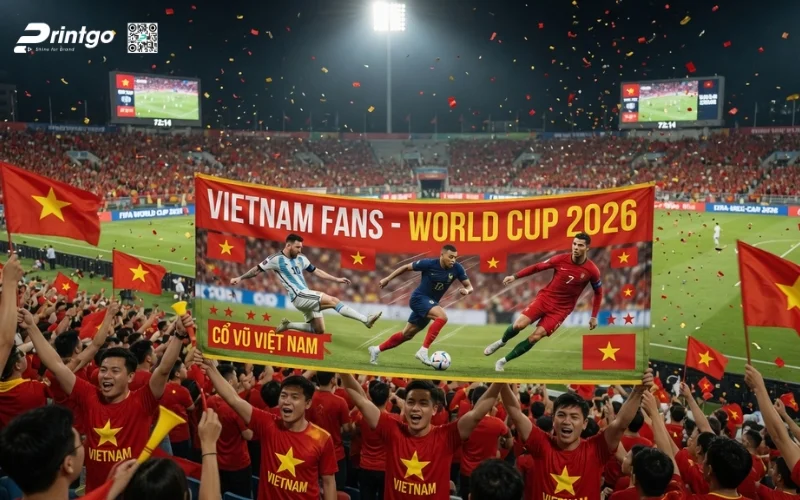 Trọn bộ 999 mẫu băng rôn World Cup 2026 sắc nét, chất lượng 4K