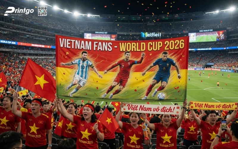 Trọn bộ 999 mẫu băng rôn World Cup 2026 sắc nét, chất lượng 4K