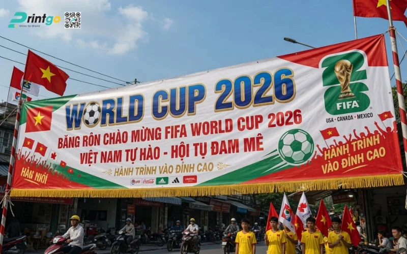 Trọn bộ 999 mẫu băng rôn World Cup 2026 sắc nét, chất lượng 4K