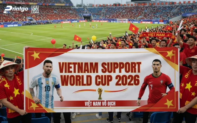 Trọn bộ 999 mẫu băng rôn World Cup 2026 sắc nét, chất lượng 4K