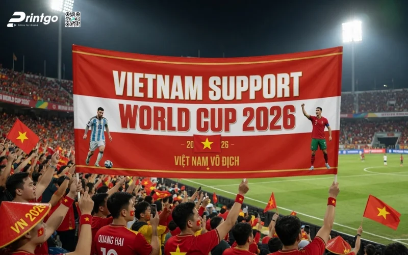 Trọn bộ 999 mẫu băng rôn World Cup 2026 sắc nét, chất lượng 4K