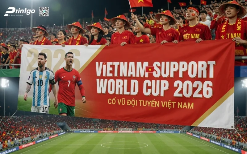 Trọn bộ 999 mẫu băng rôn World Cup 2026 sắc nét, chất lượng 4K