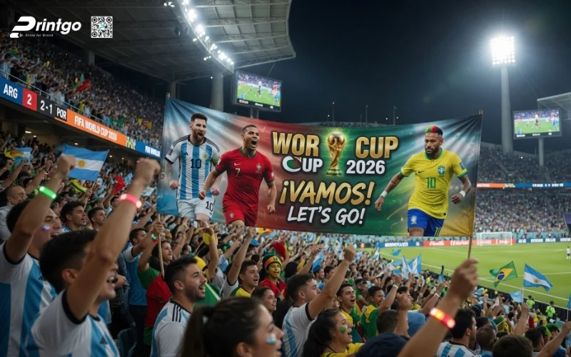 Trọn bộ 999 mẫu băng rôn World Cup 2026 sắc nét, chất lượng 4K