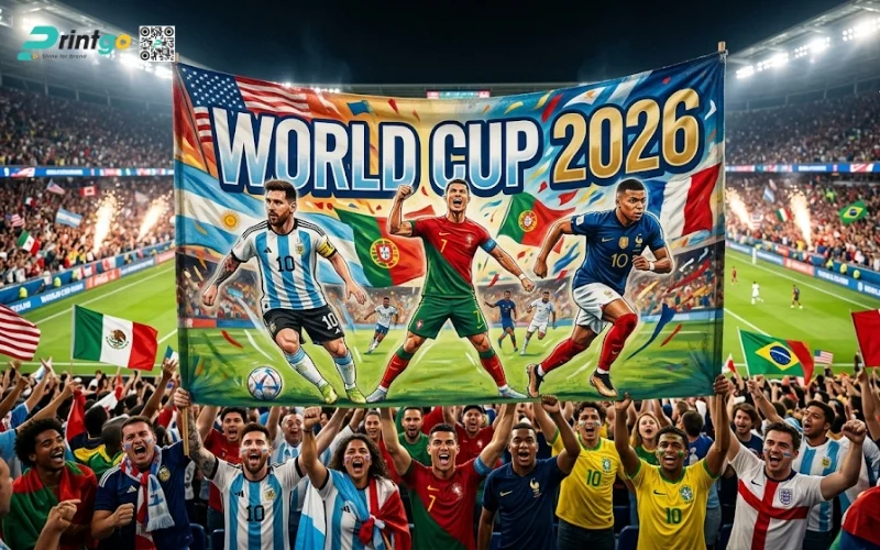 Trọn bộ 999 mẫu băng rôn World Cup 2026 sắc nét, chất lượng 4K