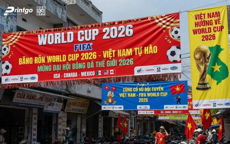 Trọn bộ 999 mẫu băng rôn World Cup 2026 sắc nét, chất lượng 4K