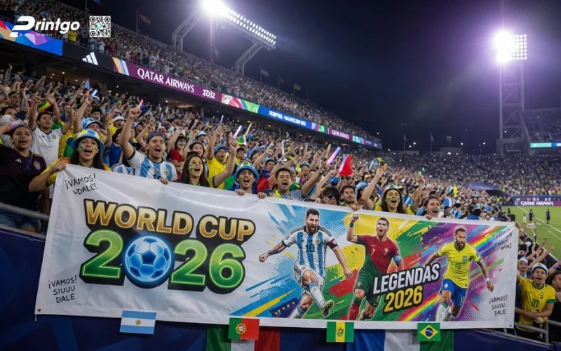 Trọn bộ 999 mẫu băng rôn World Cup 2026 sắc nét, chất lượng 4K