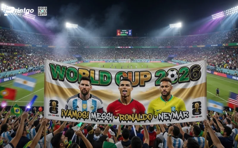 Trọn bộ 999 mẫu băng rôn World Cup 2026 sắc nét, chất lượng 4K