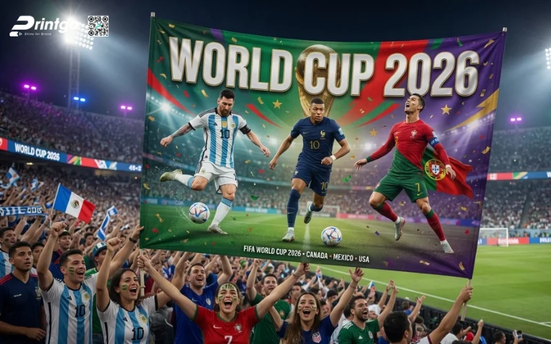 Trọn bộ 999 mẫu băng rôn World Cup 2026 sắc nét, chất lượng 4K